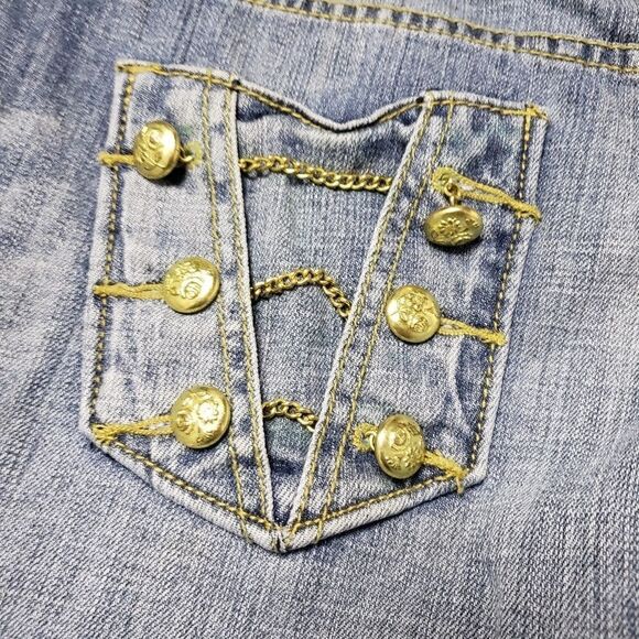 G-UNIT y2k low rise Jeans bling unusual pockets. SO CUTE! - Picture 2 of 16